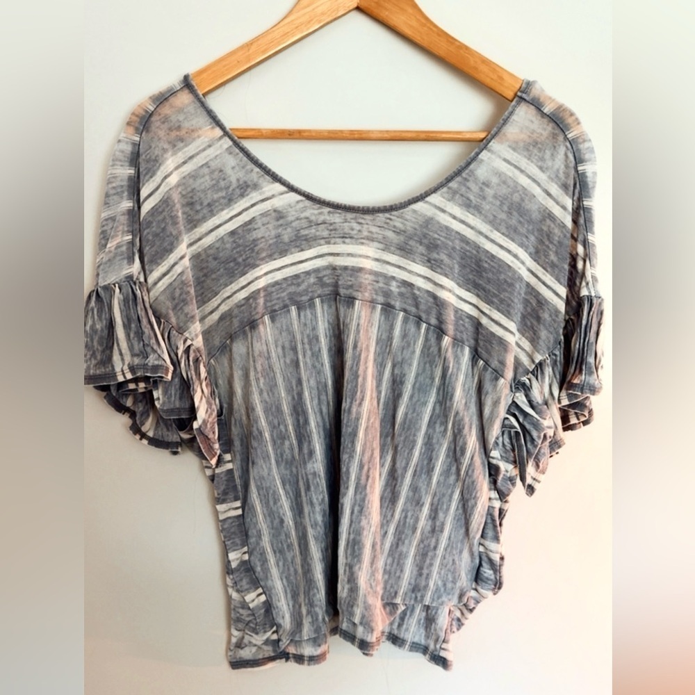 Lucky Brand Blue Striped Blouse